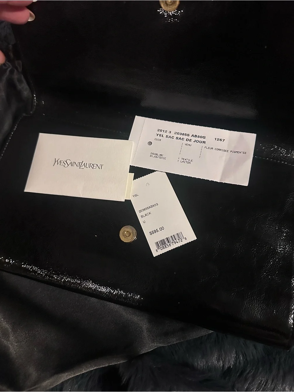 Yves Saint Laurent Black Patent Leather - Picture 5 of 6